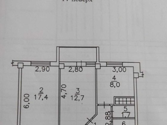 Двокімнатна квартира за 30000$ Молодежное