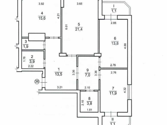 Квартира трикімнатна продаж 95 м2 Вараш