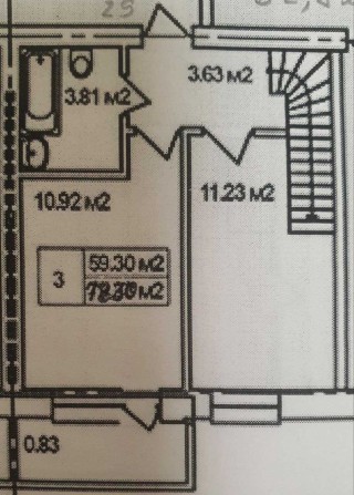 3-кімнатна квартира, індивідуальне опалення, ремонт, кредит 7 років - фото 1
