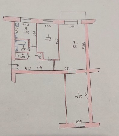 Продається 3-х кімнатна квартира,  Фрегат - фото 1