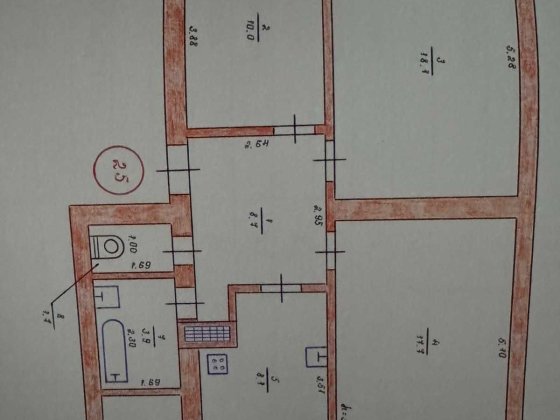 3-кімнатна квартира в БОСах Изяслав