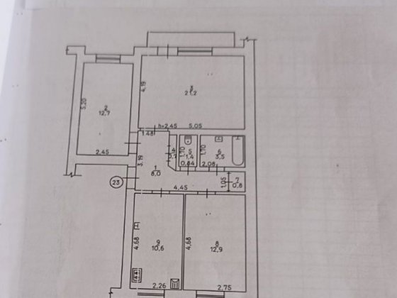 Продається 3-х кімнатна квартира Христинівка