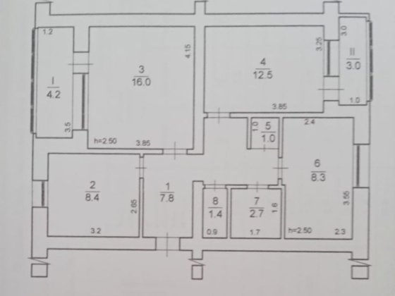 Продаж 3-кімнатної квартири Монастырище