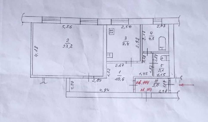Продам просторную 1к вартиру под ремонт, собственник, Покров - фото 1