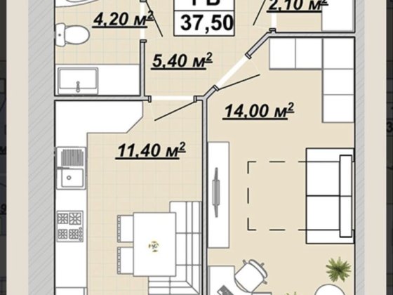 Продається 1к квартира готова до ремонту в ЖК Княгинин Івано-Франківськ