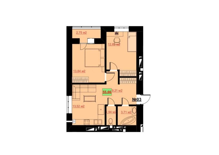 2-кім в новобудові на 4 поверсі по вул. Дорошенка біля Парку - фото 1