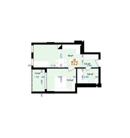 Однокімнатна квартира продаж - фото 1