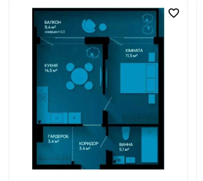 Продаю 1-к квартиру від забудовника - фото 1