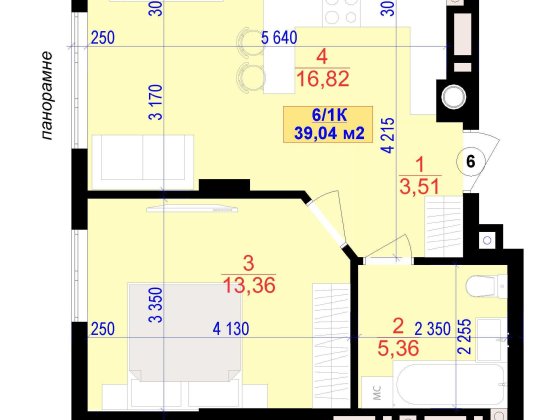 Однокімнатна квартира в центрі міста Івано-Франківськ