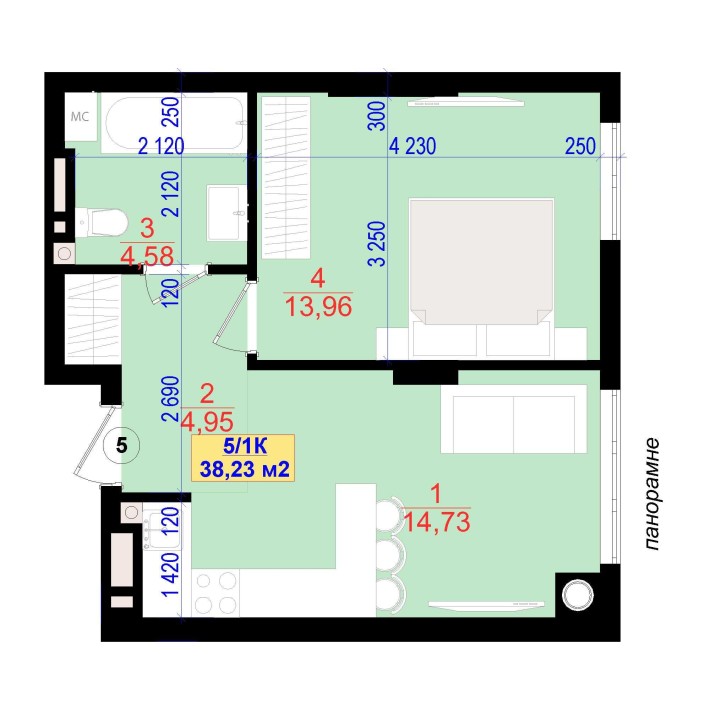 Квартира в самому центрі міста Central Park IV черга - фото 1