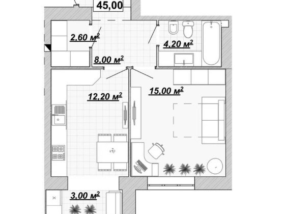 Княгинин 18 секція 1 кімнатна Івано-Франківськ