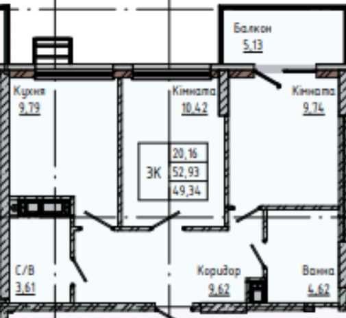 манхетен ап благо 2 кімнатна єоселя озеро парк центр - фото 1