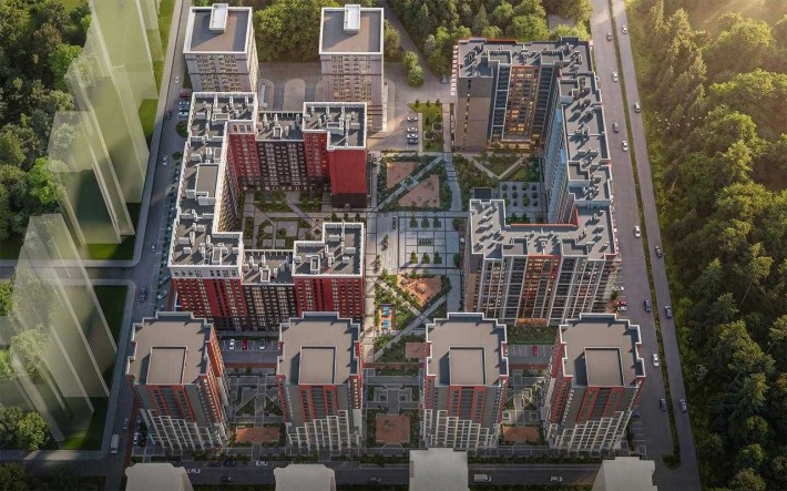 1-кім квартира в ЖК Irpin City з видом на ліс Розтермінування 24 міс. - фото 1