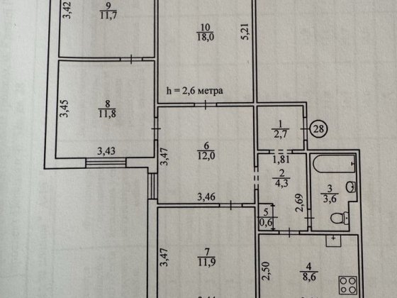 Продається 4-х кімнатна квартира в центрі м-н Інгулець від власника. Кривой Рог