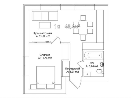 Продам 1к квартиру(40.4м2) ДЕРЖПРОГРАМИ + Без комісії! «Двір без авто» Ірпінь