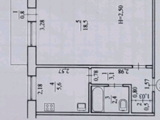 1- но кім. 4/9пов. буд.  4 - Зарічний буд. 22. Кривий Ріг