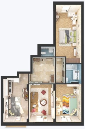 Ірпінь трикімнатна квартира 87 м2 - фото 1