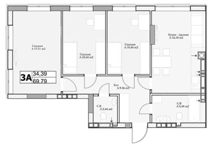 Продам 3к Квартиру ! Будинок з Документами - фото 1
