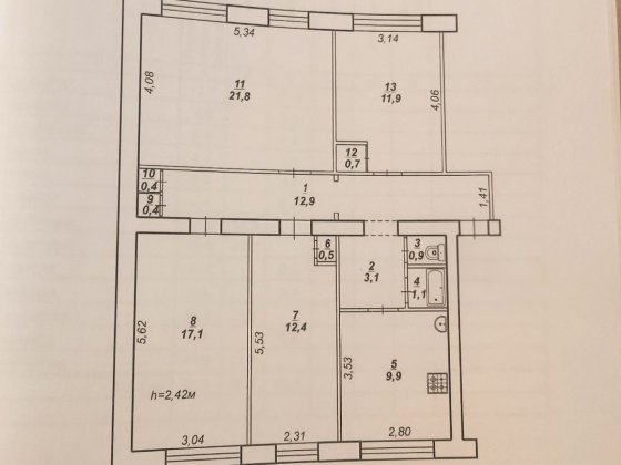 Продаж простороі квартири на 44 кварталі..Зручний другий поверх.кварта Кривой Рог