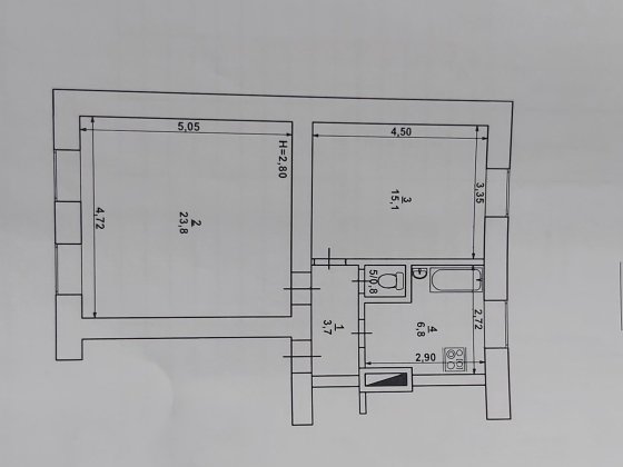 Продаж квартири 2к  Пионер, Кривой Рог