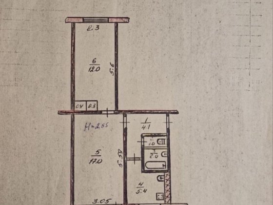 Продаж 2-кім. вул. Нахімова б.26 ( Народний дім ) Кривий Ріг