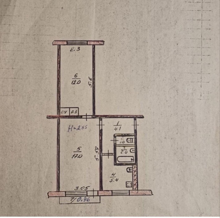 Продаж 2-кім. вул. Нахімова б.26 ( Народний дім ) - фото 1