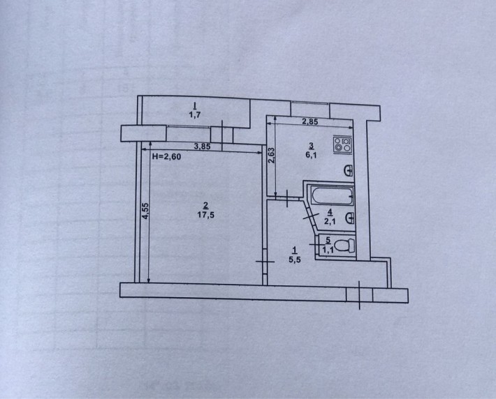 Продаж 1- кімн. квартири  П. Глазового  Вечірній - фото 1