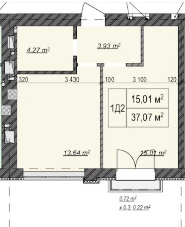 Квартира ОЛІМП - 1 47 000$ - фото 1