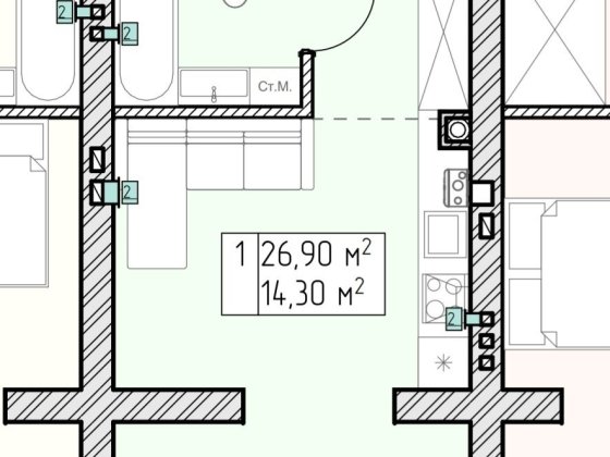 Власник.Смарт квартира.ЖК Квітковий. Ровно