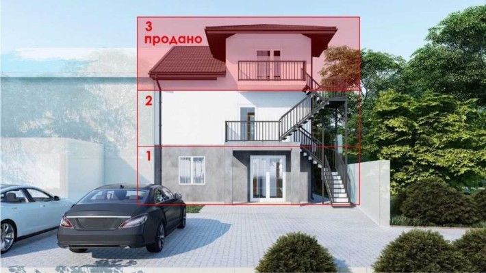 % 1-кімнатна квартира, 2/3 поверх, автономне газове опалення, новобудо - фото 1