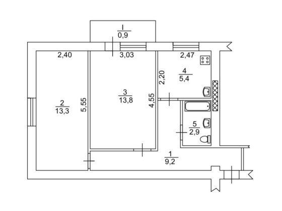 Продам 2х кімнатну квартиру/ Севгок/ вул. В.Черкасова Кривой Рог