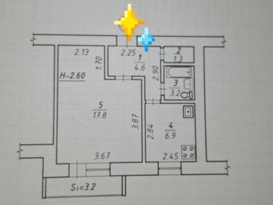 Продам 1 ком, Лушпы, Новый Ремонт, Мебель, Техника Суми