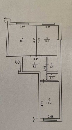 Двокімнатна квартира  з початковим ремонтом !! Мінімальне оформлення - фото 1