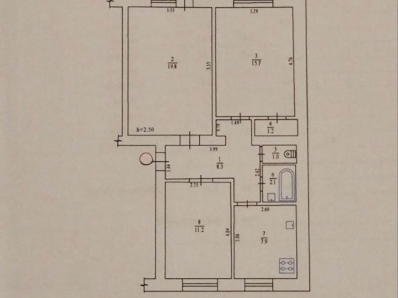 Продаеться 3 кім квартира . Центр Полтава
