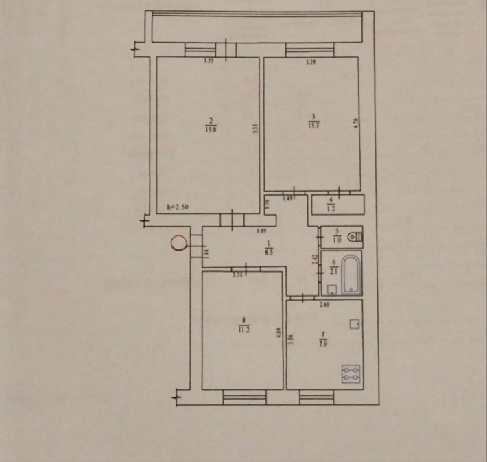 Продаеться 3 кім квартира . Центр - фото 1