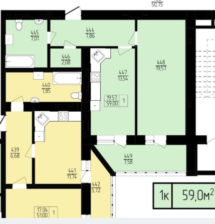 1 кімнатна квартира 2 в 1! Напряму в ід забудовника без комісії. - фото 1