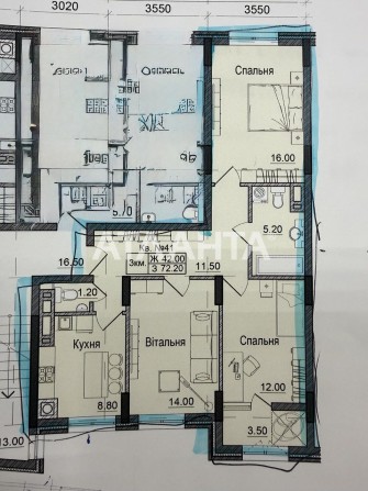 3 кім. кв. 72 м² у новобудові |Підземний паркінг|Сторожинецька - фото 1