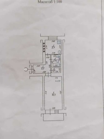 Продаж 1 кімнатної квартири 33 м2 4/5 пов Супрунівка №9222 - фото 1