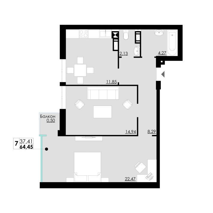 Продаж 2 кім.кв. - фото 1