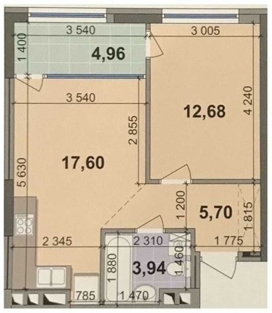 НА ОЗЕРО! 1к квартира 46м2 в ЖК Seven Севен Осокорки Славутич Позняки - фото 1