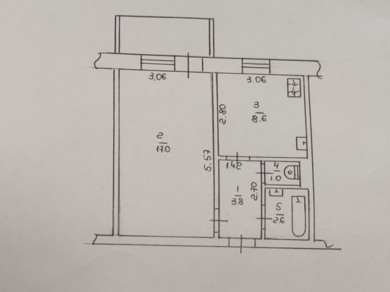 Продається 1 кімнатна квартира на Митниці, вул.Героїв Дніпра Черкассы