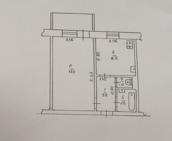 Продається 1 кімнатна квартира на Митниці, вул.Героїв Дніпра - фото 1
