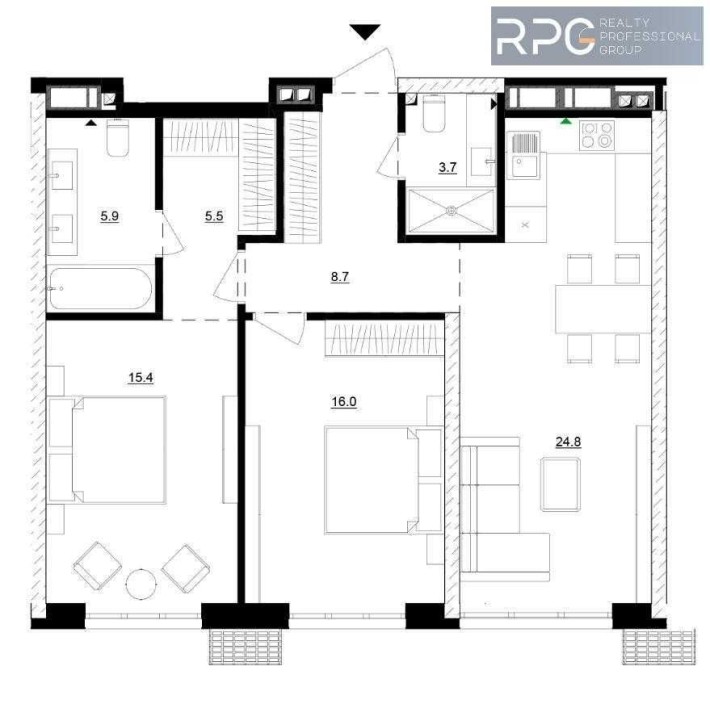 Без комісії!Квартира Мрії! ЖК Русанівська Гавань 80 кв.м Вид на Дніпро - фото 1