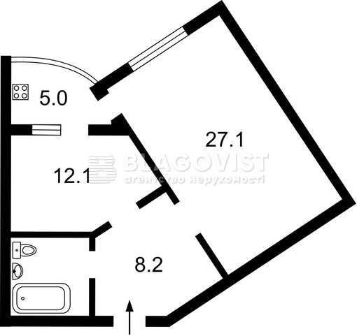 Продаж квартири 2-к 59м2 пр.Володимира Івасюка,6  Оболонська набережна - фото 1