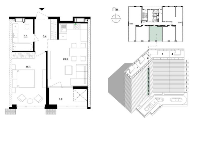 ЖК "РУСАНІВСЬКА ГАВАНЬ"‼️1 кімнатна квартира. Без комісії. - фото 1