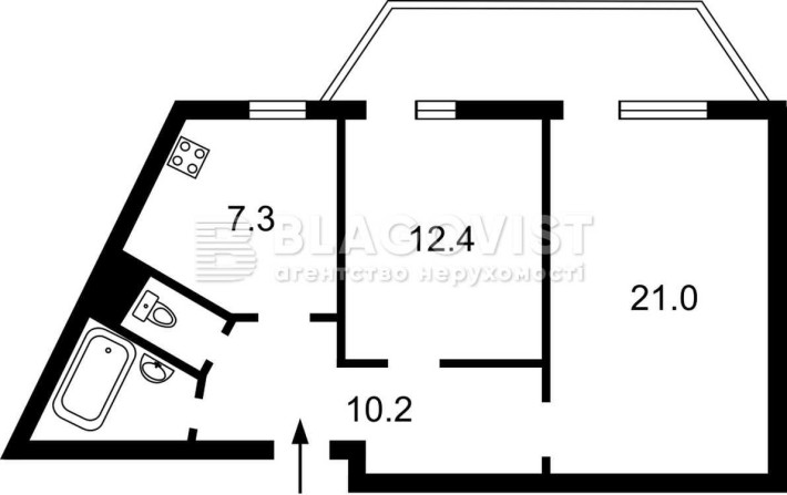 Продам 2х кімнатну квартиру вул  Бальзака Оноре де 6 - фото 1