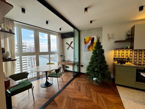 Видова 3-кімнатна квартира ЖК Русанівська Гавань Перша Лінія Генератор Київ