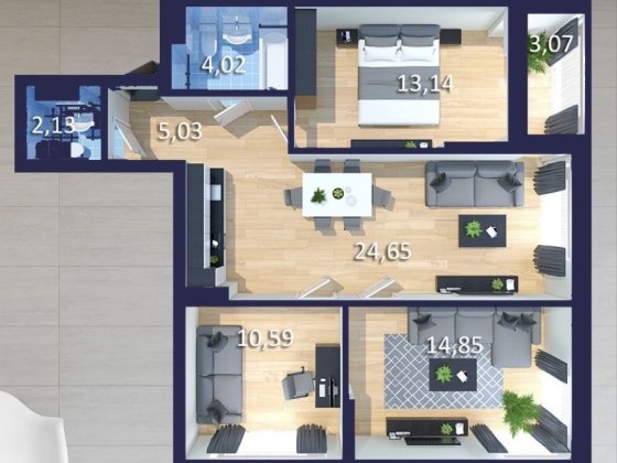 3-х комнатная квартира+комора Київ