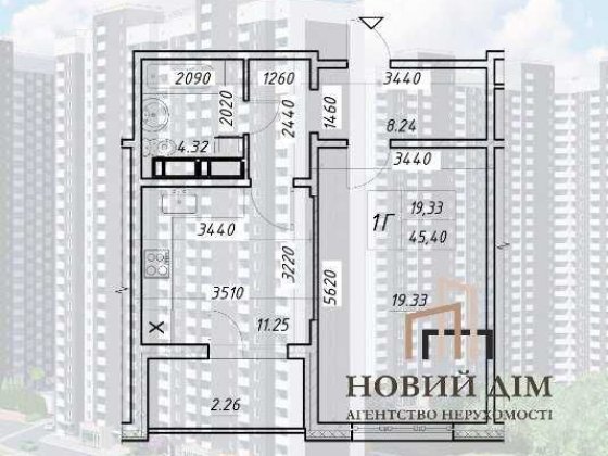БЕЗ% ЖК Навігатор 2, 1к, 45,40м2, 21поверх, єОселя,єВідновлення,Постан Київ