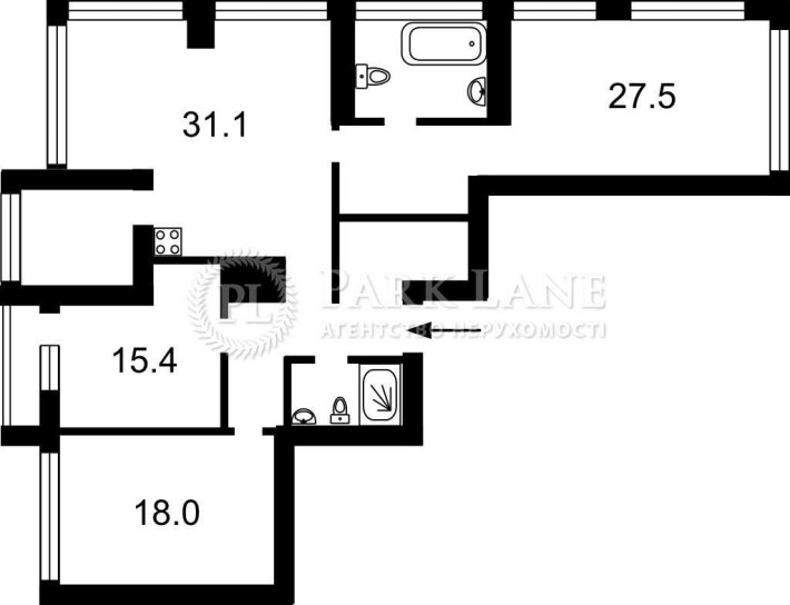 ЖК UNIT.Home, 3-кімнатна квартира 126м², вул. Ґарета Джонса, 12-А - фото 1